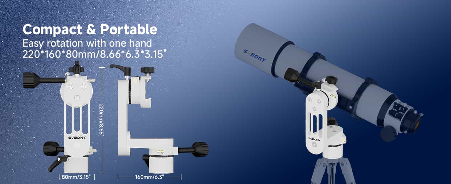 Simple alt-azimuth telescope mount for beginner astronomy
