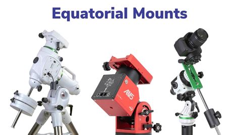 Equatorial telescope mount used for planetary observing and tracking