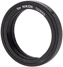 Nikon DSLR T-ring adapter for telescope astrophotography