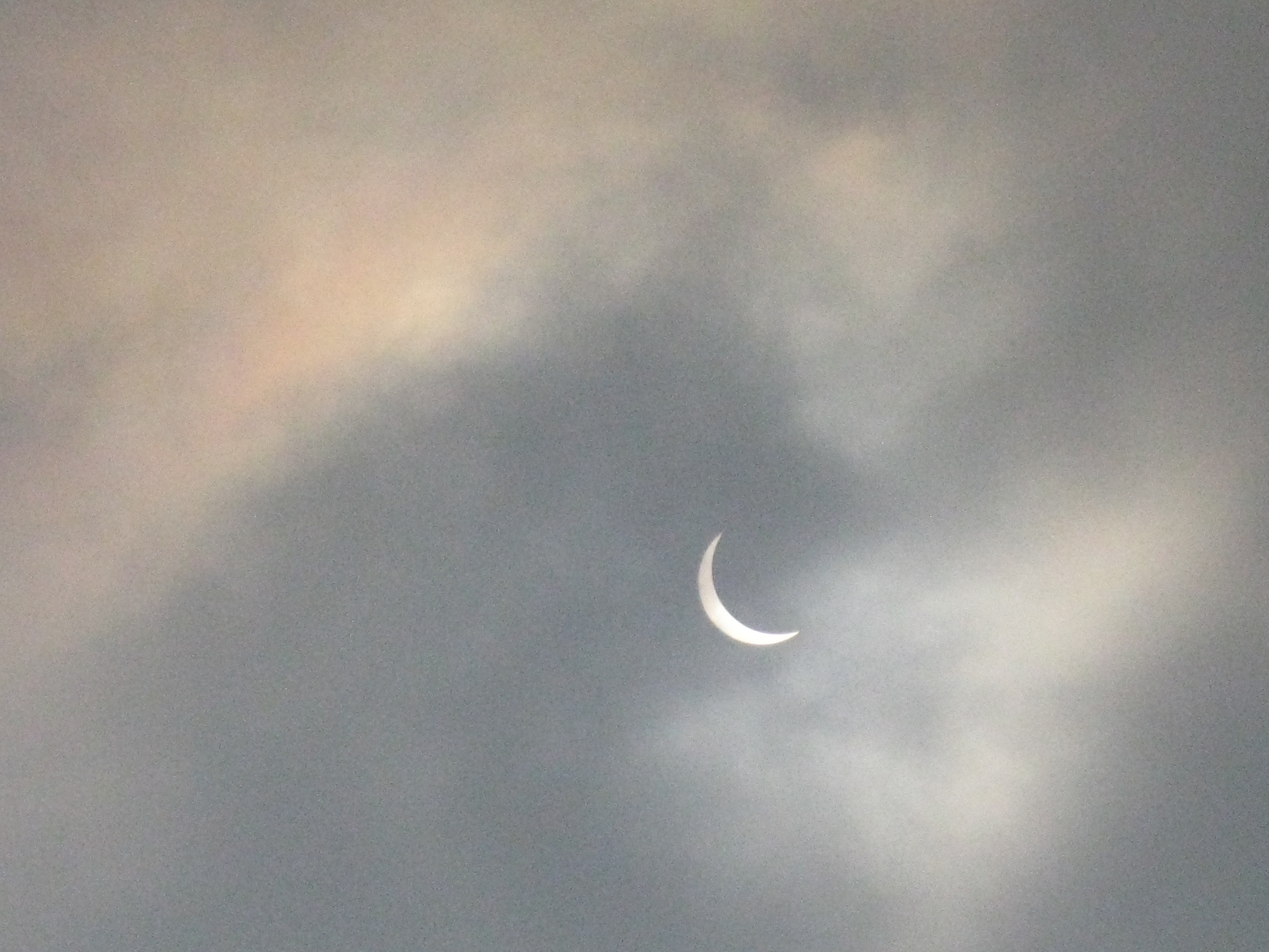 Partial solar eclipse viewed from Edinburgh, UK on 20 March 2015