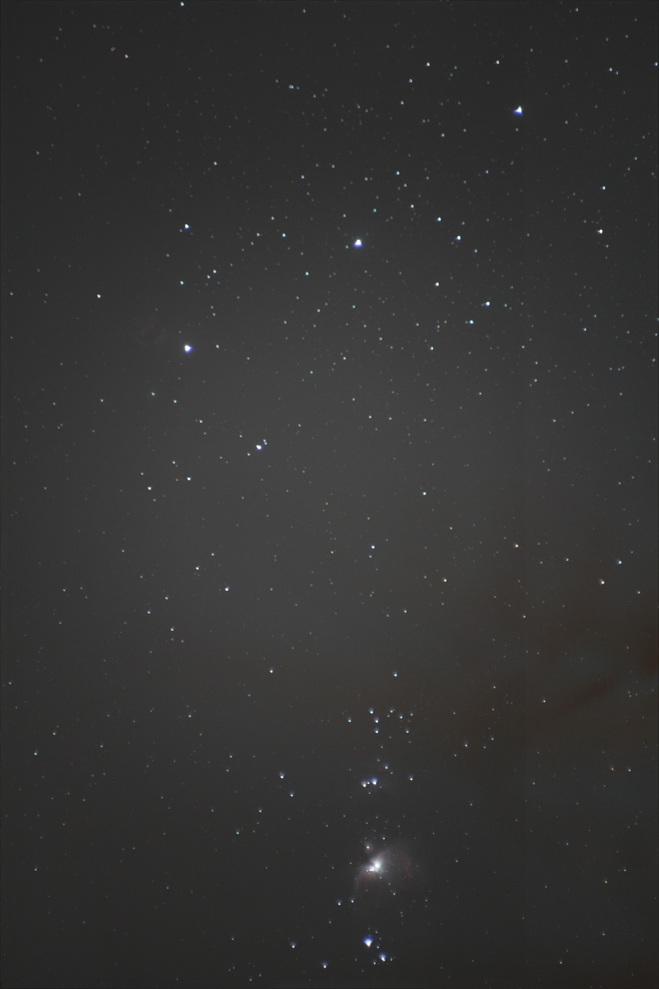 The constellation Orion photographed using a Sky-Watcher Star Adventurer 2i.