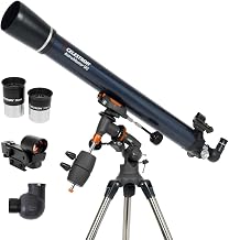 Celestron AstroMaster 90AZ 90mm refractor telescope on manual alt-azimuth mount