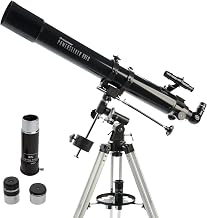 Celestron PowerSeeker 80EQ 80mm refractor telescope on German equatorial mount